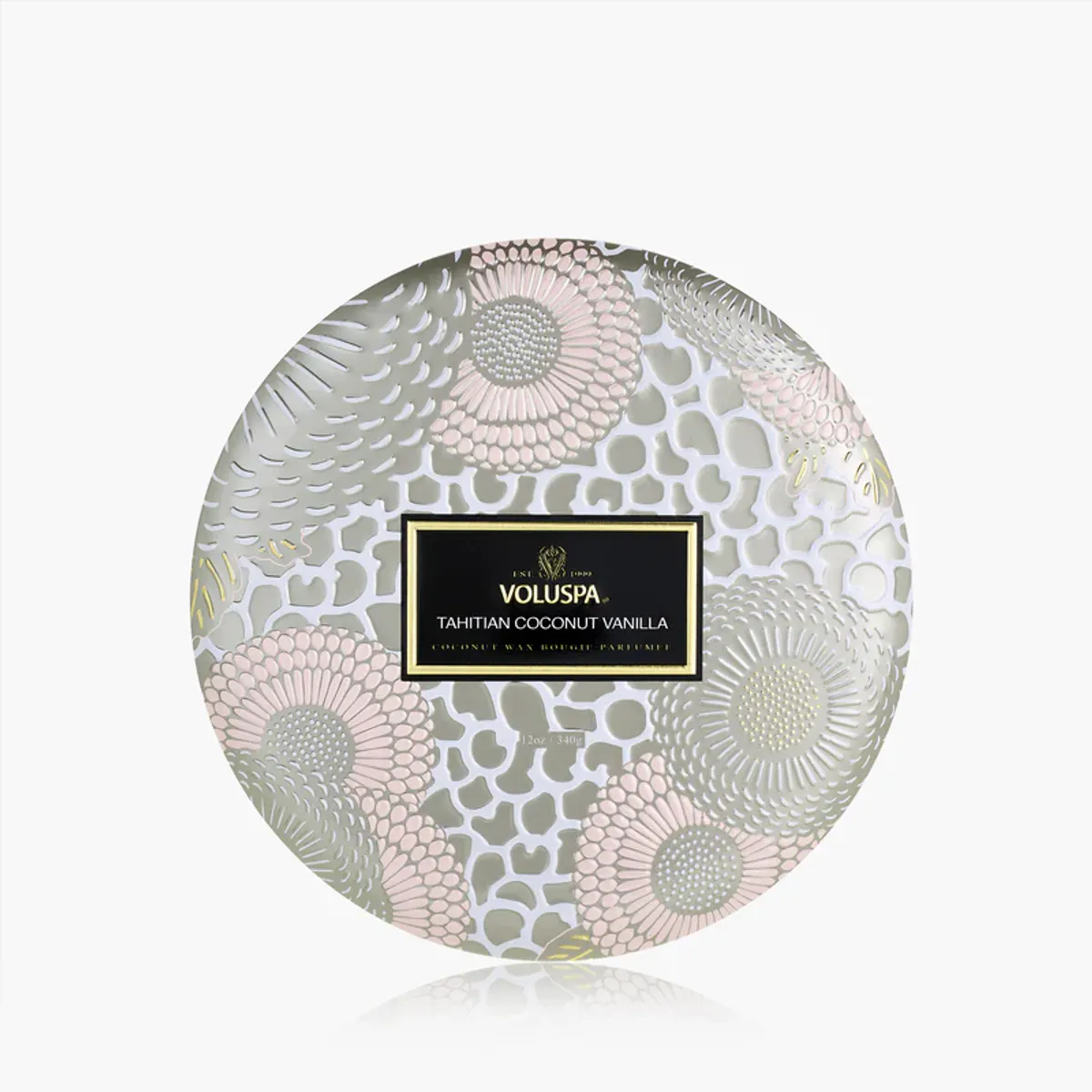 Tahitian Coconut Vanilla 3 Wick Tin Candle